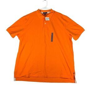 NWT Lands’ End Rugged Mesh Polo Men XXL Vivid Orange